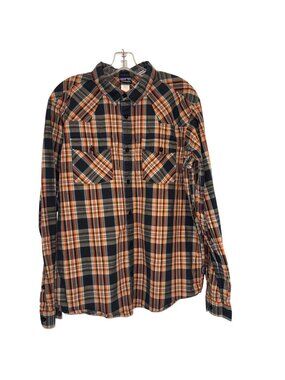 Patagonia Mens Organic Cotton Plaid Button-Up Shirt L L/S Multicolor Hiking Work